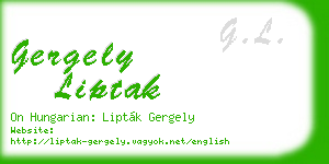 gergely liptak business card